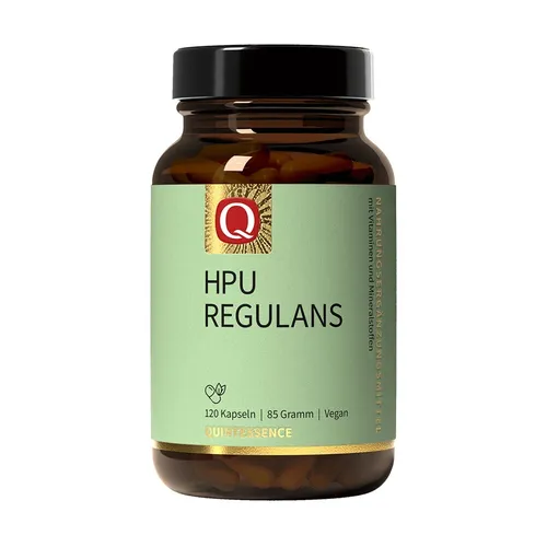 HPU Regulans, 120 Kapseln - Nahrungsergänzungsmittel für allgemeines Wohlbefinden, glutenfrei, laktosefrei und vegan, reich an wichtigen Mineralstoffen und Vitaminen.
