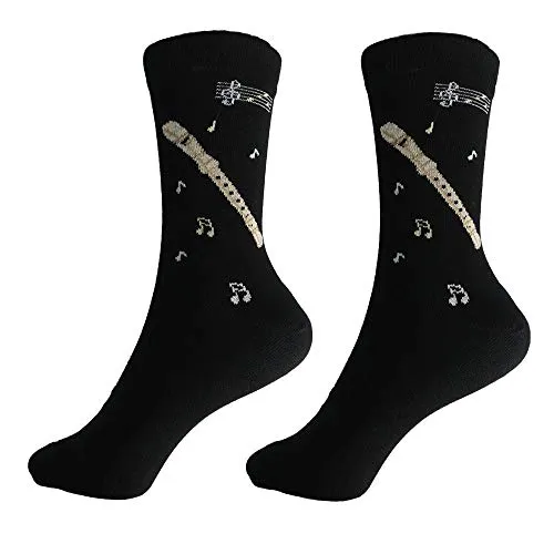 mugesh Musik-Socken Blockflöte (39/42) - Schönes Geschenk für Musiker