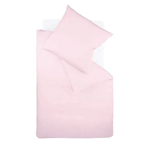 fleuresse Bettwäsche Colours, 3-teilig, Mako-Satin, 100% Baumwolle, rosa - Bettwäsche aus 100% Baumwolle, 3-teilig mit verdecktem Reißverschluss. Ideal für einen erholsamen Schlaf in stilvollem Design.
