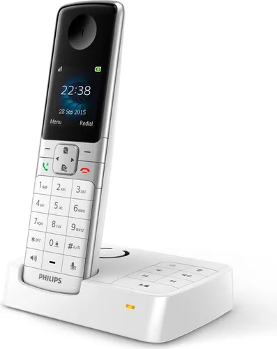 Philips D6351W 38 DECT Schnurlostelefon - Schnurloses Telefon mit Anrufbeantworter, hochwertiger Sound und bis zu 18 Stunden Gesprächszeit