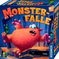 Kosmos 682637 Monsterfalle - Lustiges Brettspiel für 2-4 Spieler ab 6 Jahren, preisgekrönt und mit kooperativem Schiebemechanismus
