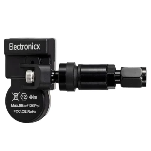 Electronicx 1X RDKS Sensor für 433MHz Reifendrucksensor universell einsetzbar TPMS Reifendruckkontrollsystem vorprogrammiert Ersatz für Alufelgen und Stahlfelgen