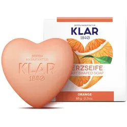 Klar Seifen Klar ́s Herzseife Orange, 65 Gramm