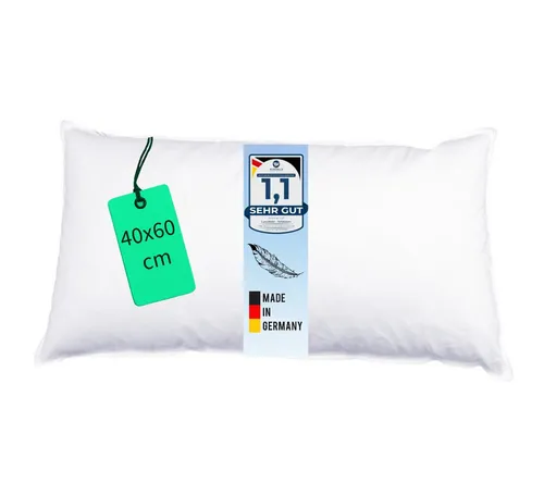 Luxusfeder Kissenfüllung Daunenkissen 40x60 cm Daunenfüllung Sofakissen Füllkissen, Made in Germany
