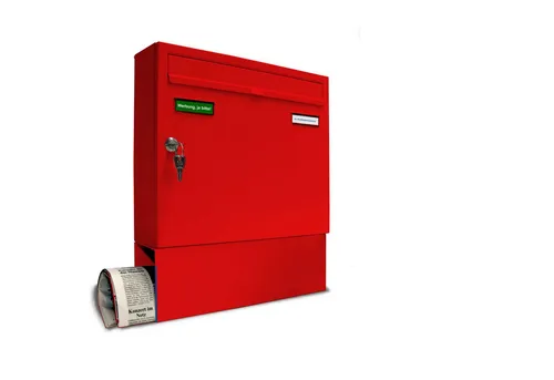 Briefkästen Rot von AL Briefkastensysteme