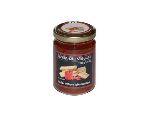 Ruwisch & Zuck Saucen, Ruwisch & Zuck Paprika Chili Senfsauce würzig scharf Glas 190g