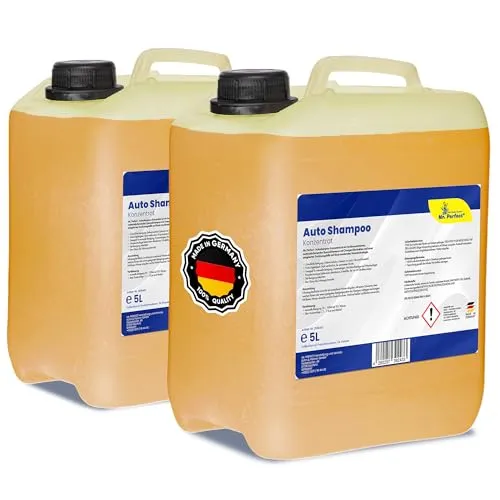 Mr. Perfect – Autoshampoo Konzentrat im praktischen 2x5L Kanister | Autoshampoo für Hochdruckreiniger und Waschanlagen | Autoreiniger mit Abperleffekt