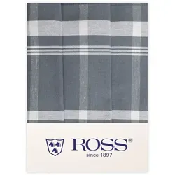 ROSS Geschirrtuch Exclusiv, 3-tlg. Set, Blockkaro, 50x70 cm von ROSS