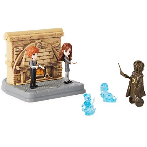Wizarding World Harry Potter - Raum der Wünsche verwandelbares 2-in-1-Hogwarts-Spielset mit 2 Figuren und 3 Zubehörteilen, Spielzeug ab 5 Jahren, Fanartikel