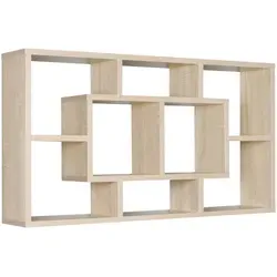 Wohnling Wandregal WL5.168 - Modernes Hängeregal aus MDF-Holz - Wandregal in Sonoma, 85x16 cm, freischwebend und ideal für Bücher oder Deko. Hohe Funktionalität und ansprechendes Design für jeden Raum.