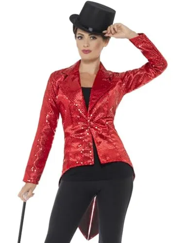 Sequin Tailcoat Jacket, Ladies (S)