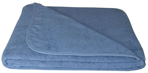 KiGATEX Wohndecke Frotteedecke 150 x 200 cm in blau von KiGATEX