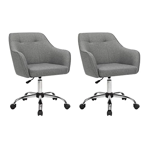 SONGMICS Homeoffice Stuhl, Drehstuhl, höhenverstellbar - Bürostuhl für bis zu 110 kg, atmungsaktive Oberfläche und hoher Sitzkomfort, ideal für modernes Arbeiten im Homeoffice oder Schlafzimmer.