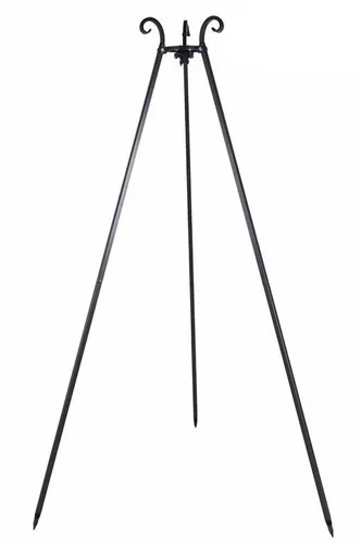 GARDENER 300-4 Grill Dreibein 185 cm mit Edelstahlrost 50 cm - Freistehender Dreibein-Grill, ideal für Outdoor-Abenteuer. Mit hochwertigem Edelstahlrost für gleichmäßige Hitzeverteilung und perfektes Grillvergnügen.
