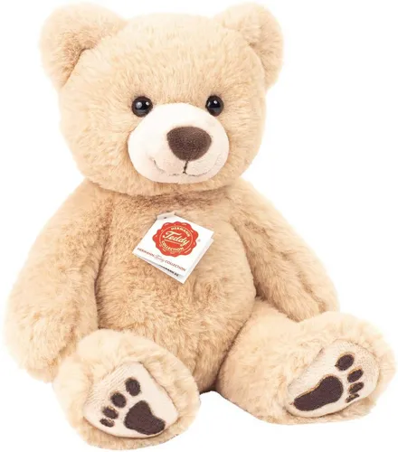 Teddy Hermann 91397 Teddy beige mit Tatzen - 31 cm Kuscheltier, hochwertiger Plüsch, sicher für Kinder ab 0 Monaten und waschbar