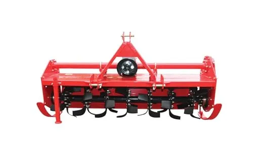 Traktorfräse 135 cm - Heckfräse für Traktoren ab 30 PS - Mähwerk für professionelle Anwendungen, montiert geliefert und mit einstellbarer Tiefe für optimale Bodenbearbeitung.