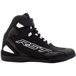 RST Sabre Motorradschuhe - Wasserdichte Motorradstiefel mit Protektoren - Motorradstiefel mit Knöchelschutz und hybridem Schnür- und Klettverschluss. Die wasserdichte Version sorgt für Schutz und Komfort bei jedem Wetter.