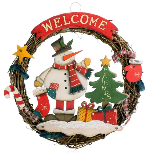 Weihnachtskranz geflochten von COM-FOUR