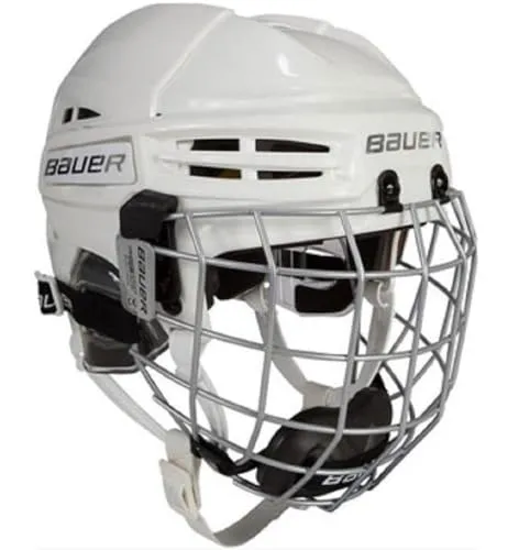 BAUER RE-AKT 100 Helm Combo Bambini, Farbe:weiss von Bauer