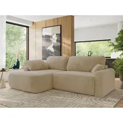 MKS MEBLE Ecksofa CUBO L-form mit Schlaffunktion in weiß von MKS Meble