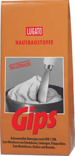 Lugato Gips 1,5 kg Modelliergips Modellgips