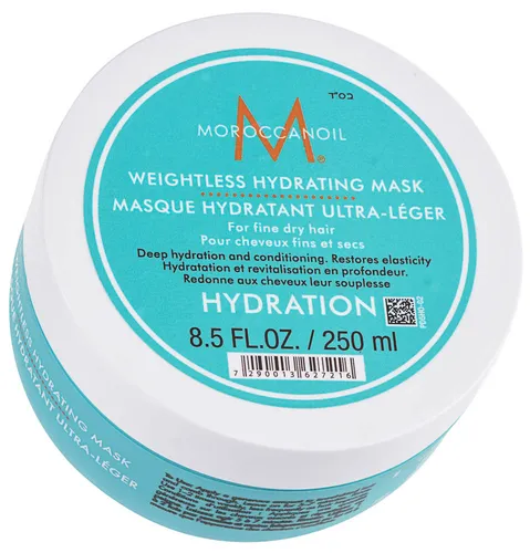 Moroccanoil Weightless Hydrating Mask 250 ml - Haarkur mit Arganöl und Sheabutter, intensiv pflegend und leicht für feines Haar, sorgt für mehr Volumen und einfaches Styling.