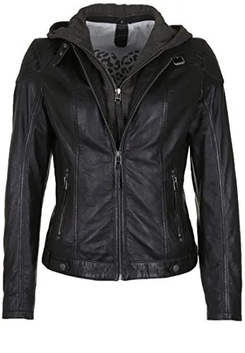 Mauritius Cacey LEGV Frauen Lederjacke schwarz XS 100% Leder Basics, Biker, Casual Wear