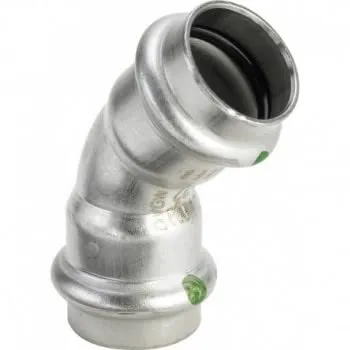 Viega 2326 Bogen Sanpress 45o 2326 Durchmesser 42mm Edelstahl