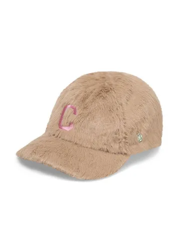 Produktbild CODELLO Teddyplüsch Cap mit C-Patch in Beige
