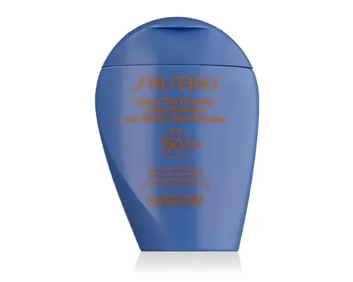 Shiseido Expert Sun Protector Lotion Sensitive SPF50+ 150 ml - Entdecke die Shiseido Expert Sun Protector Lotion Sensitive SPF 50+ für optimalen Sonnenschutz. Ihre leichte Formel spendet langanhaltende Feuchtigkeit und ist ideal für empfindliche Hauttypen. Wasserfest und dermatologisch getestet.