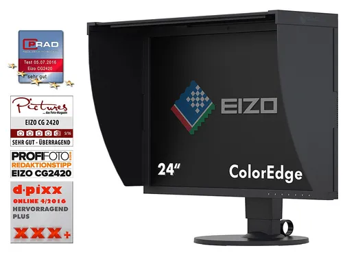 EIZO ColorEdge CG2420 - 24 Zoll Wide Gamut Monitor mit integrierter Selbstkalibrierung, ideal für Fotografen und Grafikdesigner