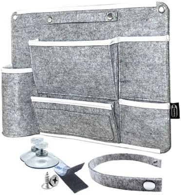 Wandnachtkästchen - Organizer für Camper und Wohnmobile (Größe L) - Möbelbeschläge: Praktischer Stauraum für Brille, Fernbedienung und Getränke, ideal für Wohnmobile und Wohnwagen mit vielseitigen Montageoptionen.