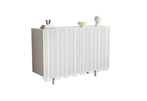 Merax Kommode mit 4 Türen – Modernes Sideboard in Weiß