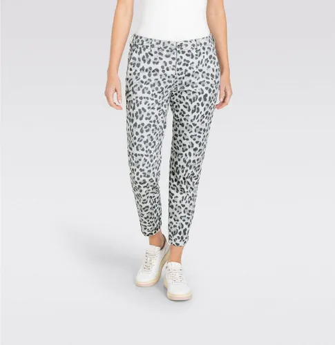 MAC Chinohose CHINO turn up - Stoffhose in Größe 34, mit elegantem Glanz und sportivem Look, ideal für modische Anlässe.