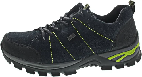Rieker B6819 Herren Halbschuhe, Schwarz Pazifik 00, 41 EU - Wanderschuhe mit flexibler Laufsohle und optimalem Nässe- sowie Kälteschutz dank RiekerTEX, ideal für Outdoor-Aktivitäten und lange Wanderungen.