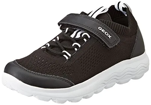 Geox Jungen J Spherica Boy C Sneakers, Schwarz, 32 EU