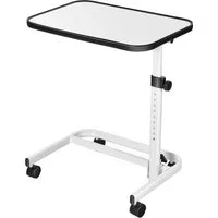 Costway Betttisch Auf Rollen mit In Mehreren 60,5 x 40 x 73-93 cm