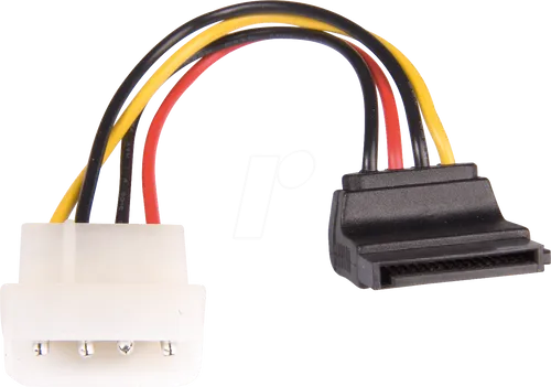 Kabel SATA-Strom Molex -> SATA gewinkelt goobay