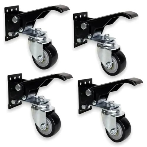 Höhenverstellbare Räder 4er Set 65mm für Hobelbänke und Werkbänke