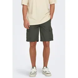 ONLY & SONS Cargoshorts in Khaki in braun von ONLY & SONS