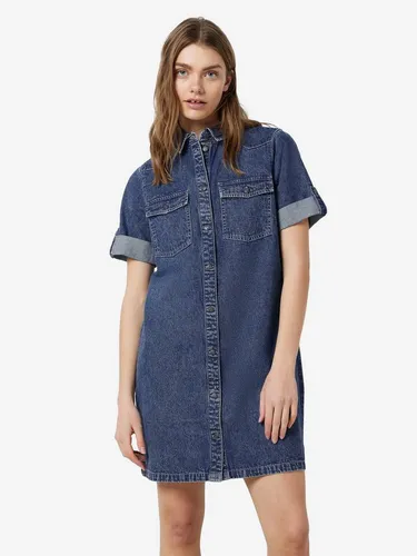 Noisy may Damen Kurzes Denim Jeanskleid - Freizeitkleider für Damen, aus 100% Baumwolle mit lässiger Passform und Hemdkragen – ideal für einen entspannten Sommerlook!