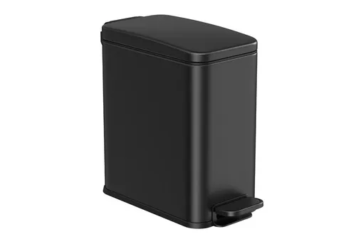 SONGMICS Kosmetikeimer, 10 Liter, Mülleimer Bad, mit Deckel