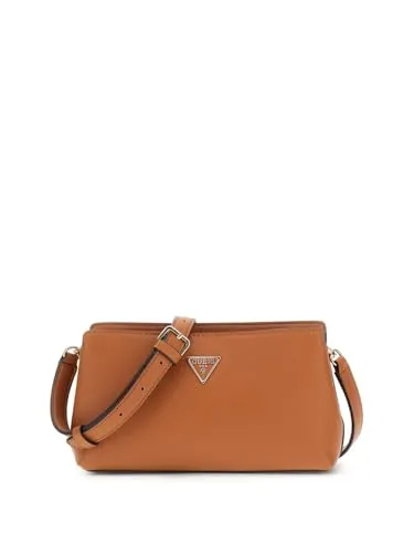 GUESS Talent Crossbody Top Zip Caramel