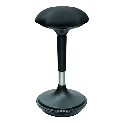 LogiLink EO0011 - Höhenverstellbarer, ergonomischer Bürohocker - Ergonomischer Hocker für Büro-Stehpulte - max. Belastbarkeit: 125 kg. Der Hocker fördert eine dynamische Sitzweise und bietet durch die gepolsterte Sitzfläche hohen Komfort. Mit Air-Lift-Kolbenmechanismus für einfache Höhenverstellung.
