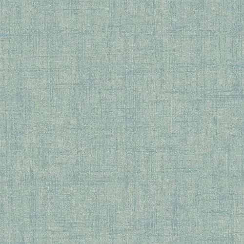 A.S. Création Tapete Stoffoptik Hellblau Vliestapete Uni Blau Grün 385966 Einfarbig Modern 10,05x0,53m Made in Germany
