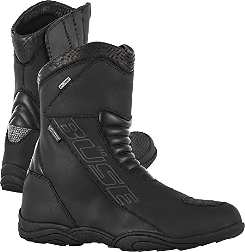 Büse B120 Toursport Motorradstiefel, schwarz, Größe 38 für Männer - Robuste Motorradstiefel mit Knöchel- und Fersenverstärkung für optimalen Schutz, ideal für sportliche Tourenfahrer.