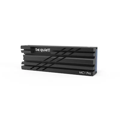 be quiet! MC1 Pro M.2 SSD Kühler - Effiziente Kühlung mit integrierter Heatpipe für optimale Leistung von einseitigen und doppelseitigen 2280 Modulen
