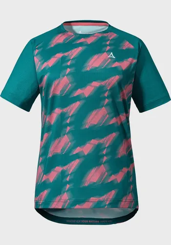Schöffel Damen Huesca T-Shirt Größe S in Grün - Schnell trocknendes Mountainbike Shirt, gefertigt aus 4-Wege-Stretch Material für optimale Bewegungsfreiheit und Komfort bei jedem Abenteuer.