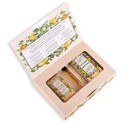 Panier des Sens Fleur d'Oranger Coffret Trio - Handpflege Set mit Handcreme 75ml, EdT Roll-on 10ml und Seife 150g, perfekt als Geschenk für die Weihnachtszeit.