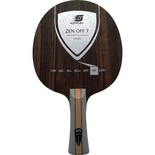 Sunflex® Zen Off 7 Tischtennis-Holz mit geradem Griff von SUNFLEX
